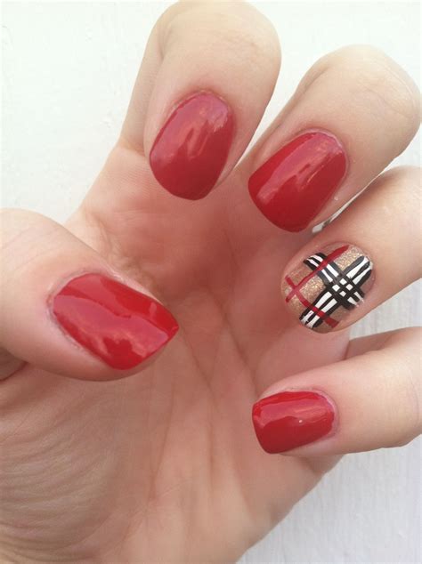 burberry design on nails|burberry nail art ideas.